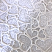 Mulberry paper embossed design - Heart, size 55 x 80 CM