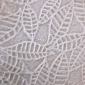 Mulberry paper embossed design - Rubber leaves, size 55 x 80 CM