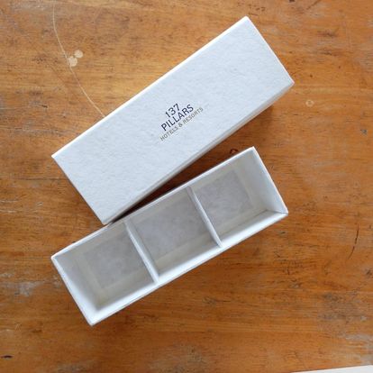 Box for pies, 3 compartments for 137 Pillars Hotels & Resorts