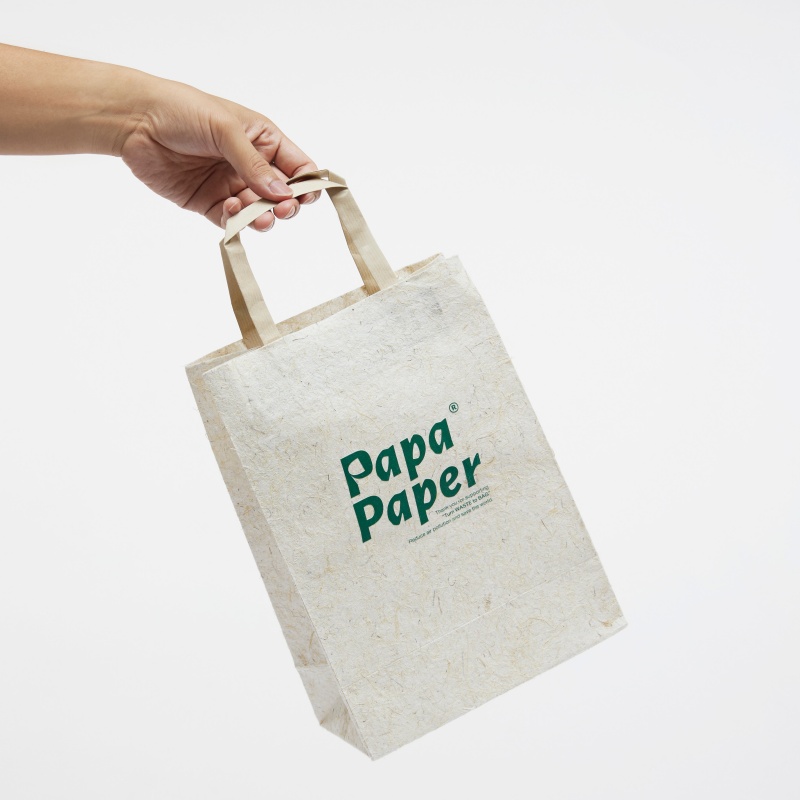 Corn bark bag - ถุงกระดาษเยื่อข้าวโพด