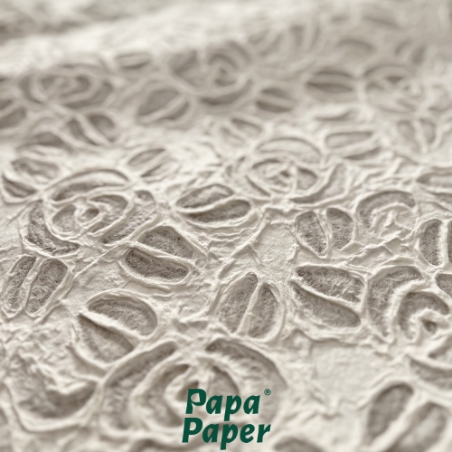 Mulberry paper embossed design - Rose, size 55 x 80 CM