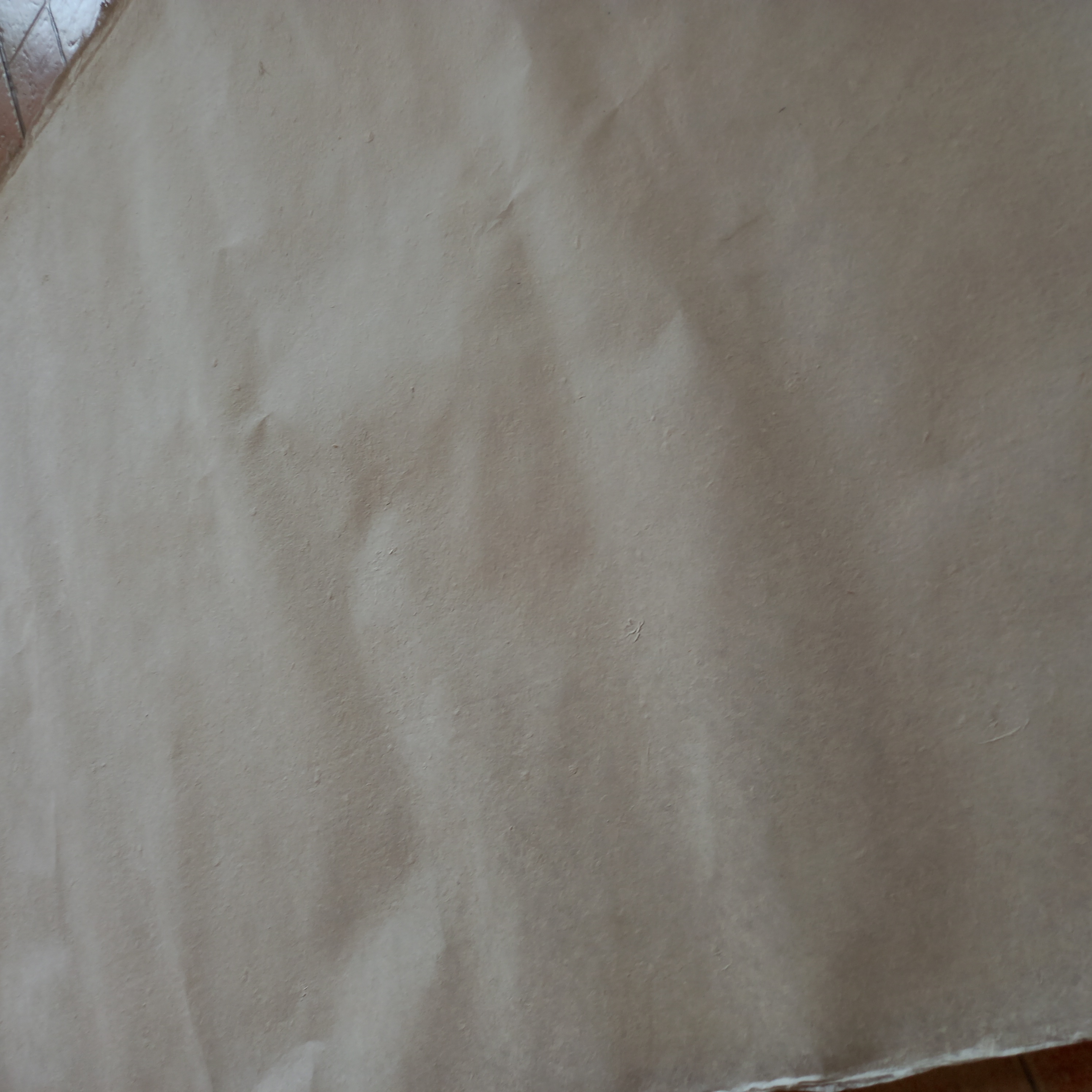 Paper mulberry size 120 x 240 cm, offwhite, rough surface, 120 gsm - กระดาษสาหน้าขรุขระ 120 x 240cm