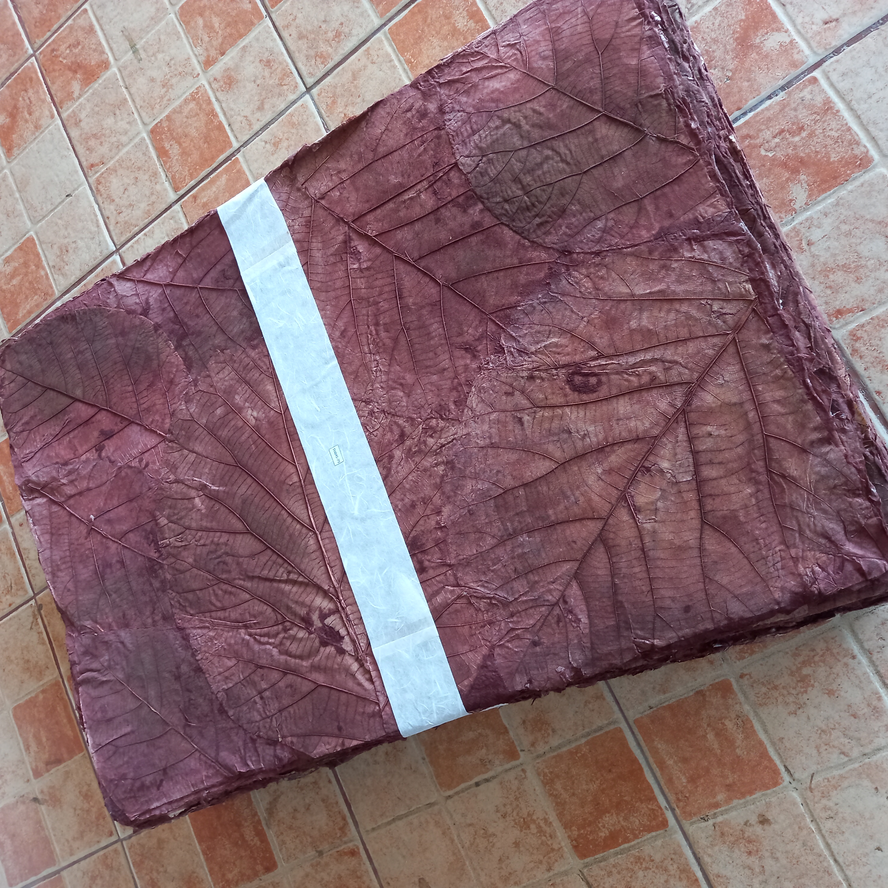 Teakleaves paper, Dark brown - กระดาษใบสักสีน้ำตาล